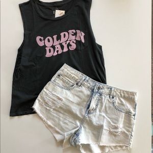 Billabong Light Wash Denim Shorts